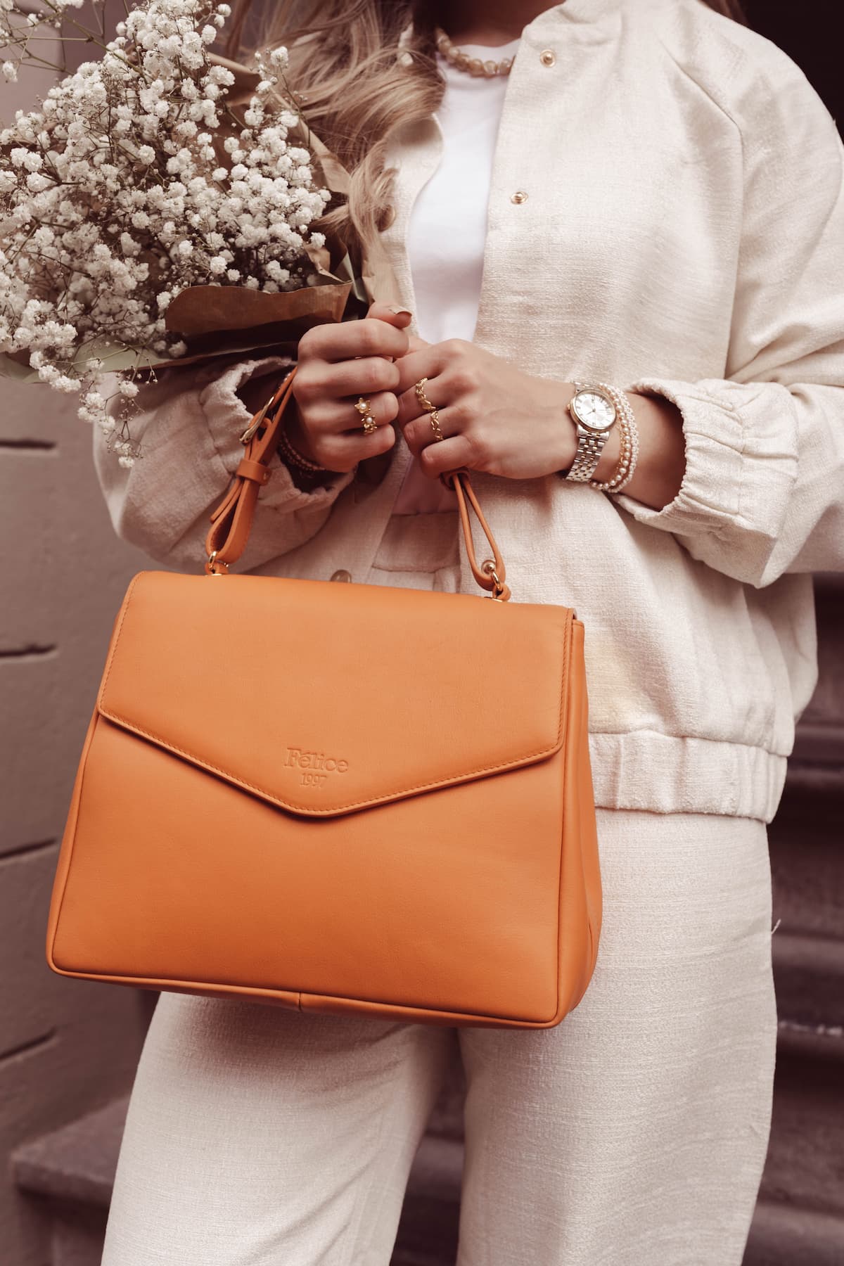 Leren tas dames